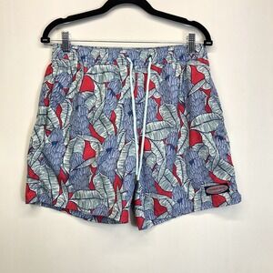 Vineyard‎ Vines Chappy Swim Trunks Men's Small Leaves Tree Banana Palm Floral